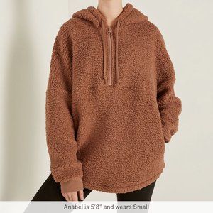 Victoria's Secret PINK Sherpa Hoodie Sz: L